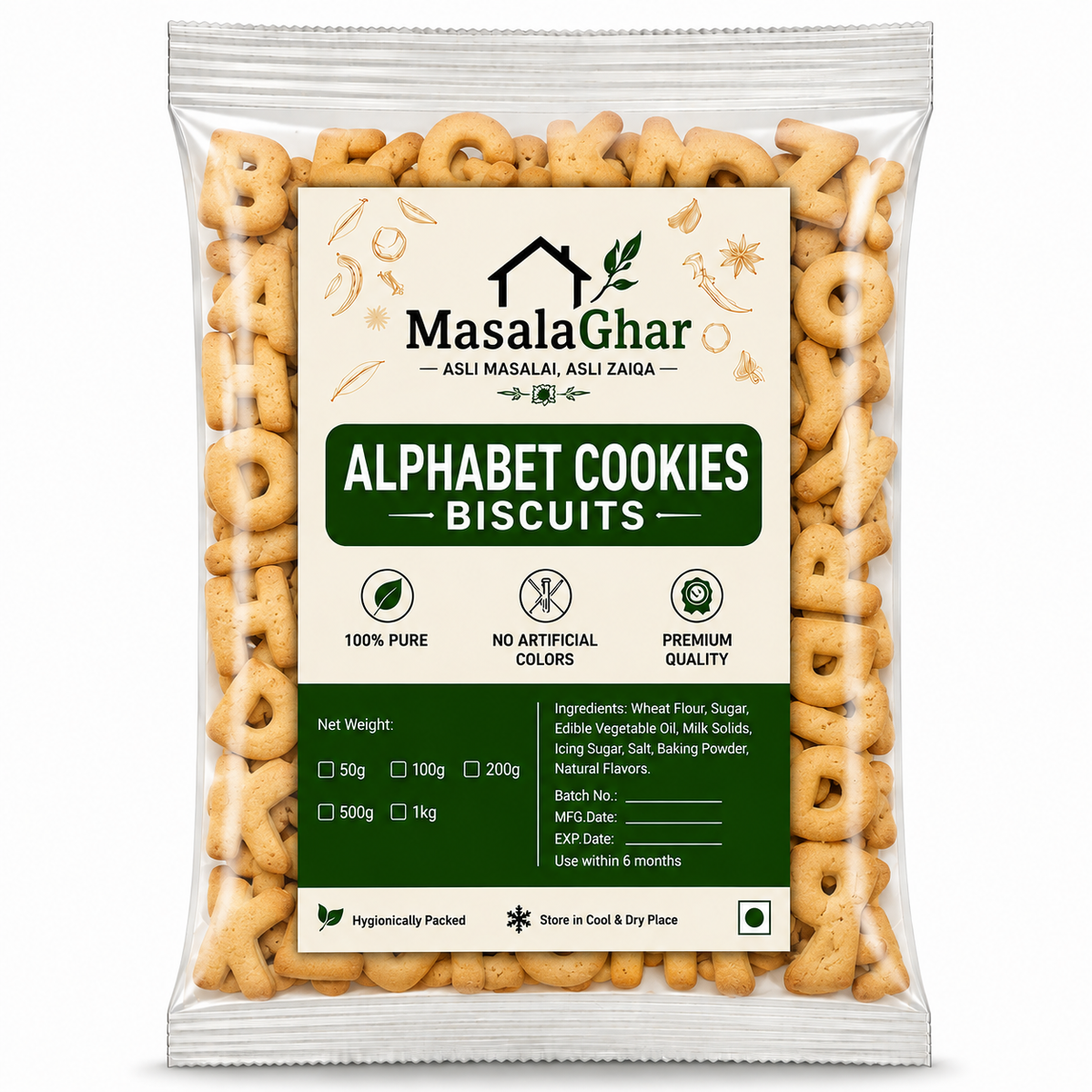 Alphabet Cookies Biscuits
