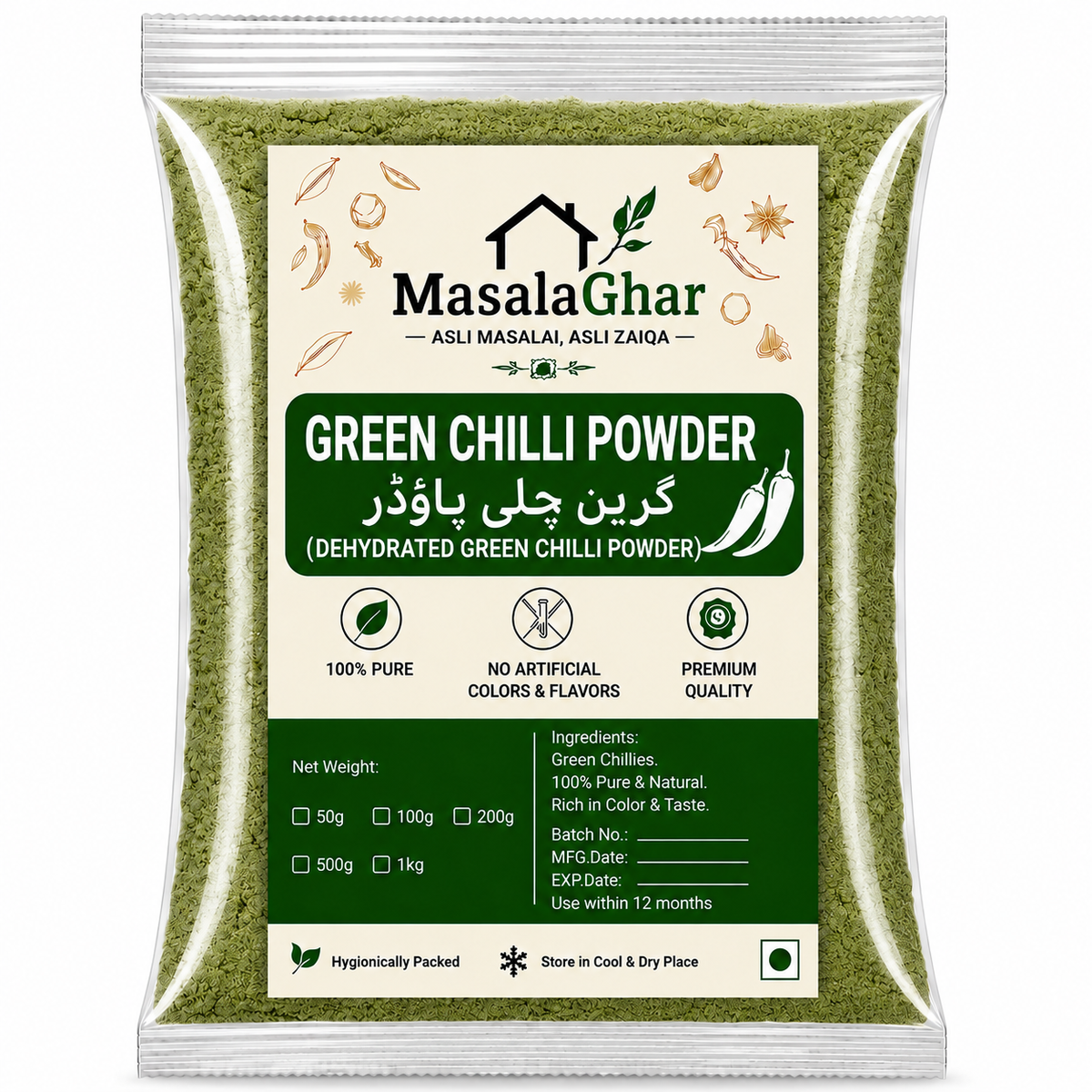 Green Chilli Powder