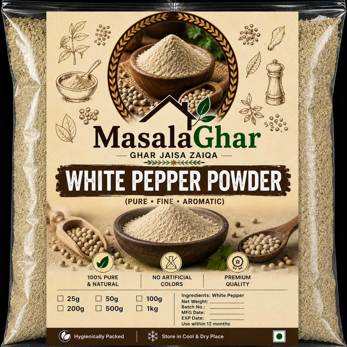 White Pepper Powder